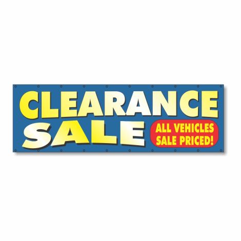 Clearance Sale - Vinyl Banner