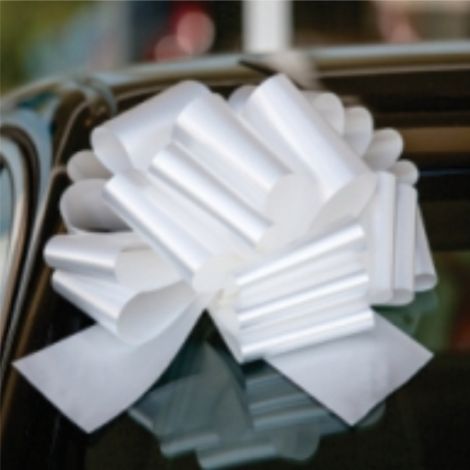 Pull String Bows - White