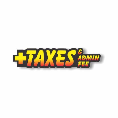 Sunsplash Slogan Decals - + Taxes (3 Pack)