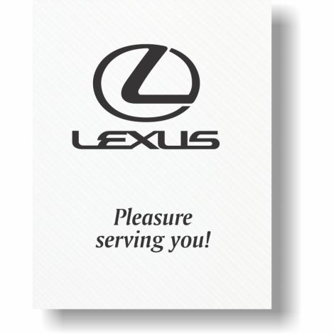 Dealer Logo Paper Floor Mats - Lexus