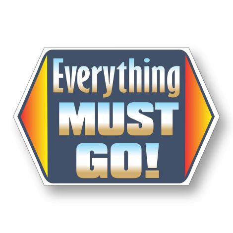 Jumbo Coroplast Signs - Everything Must Go