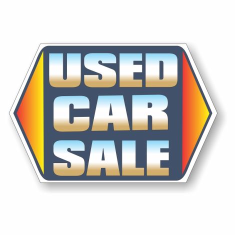 Jumbo Coroplast Signs - Used Car Sale