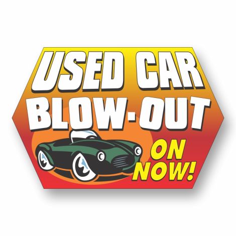 Jumbo Coroplast Signs - Used Car Blow-Out
