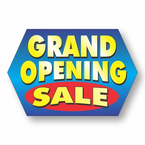 Jumbo Coroplast Signs - Grand Opening Sale