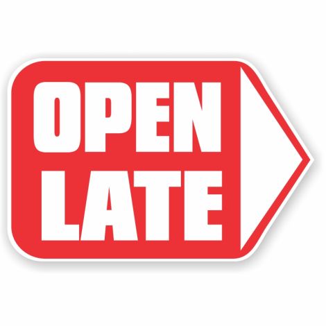 Open Late - Mini-Motion Lawn Sign