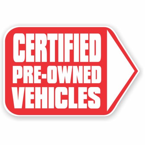Certified Pre-Owned Vehicles - Mini-Motion Lawn Sign