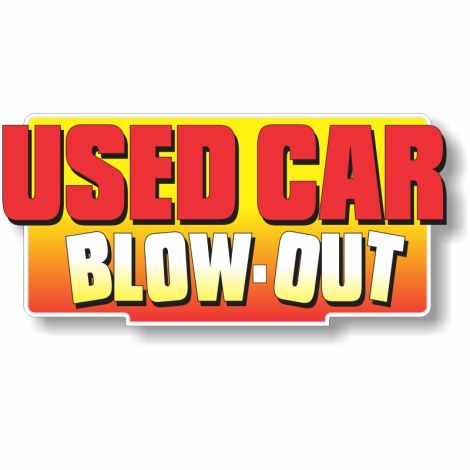 AHB Car Topper Signs - Used Car Blow-Out