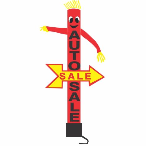 Crazy Car Salesman Air Dancer (Auto Sale) - Right