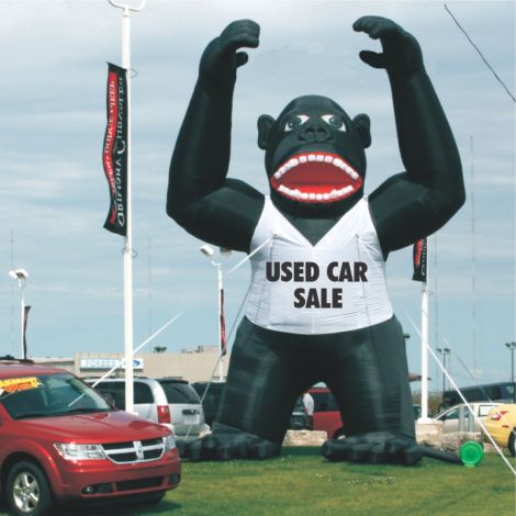 Gorilla Sign Shirt - Used Car Sale