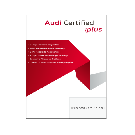 Audi Certified :plus Desktop Business Card Holder