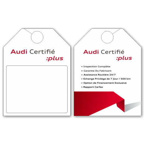 Audi Certifié :plus Insignes pour rétroviseur 25 pqt
