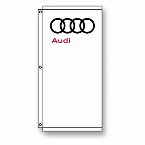 Digital Print Dealership Flags - Audi (3.5' x 7')