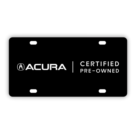 Acura Certified Plate Sign