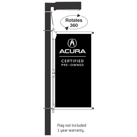Double Arm Flagmaster for Acura Certified Program