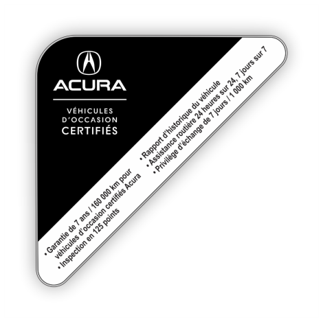 Autocollants de coin VOC Acura - Points