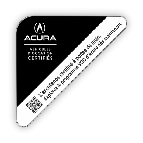Autocollants de coin VOC Acura - QR Code