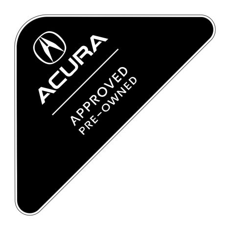 Acura Approved Pre-Owned Windshield Corner-Cals - Vertical Logo