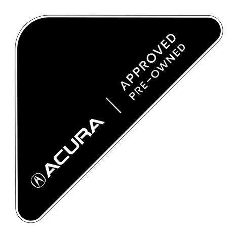 Acura Approved Pre-Owned Windshield Corner-Cals - Horiztonal Logo