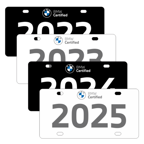 BMW Certified Series Year Plate Sign