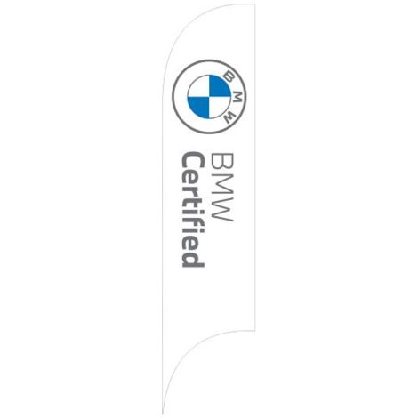 BMW Certified Series Blade Flag - White