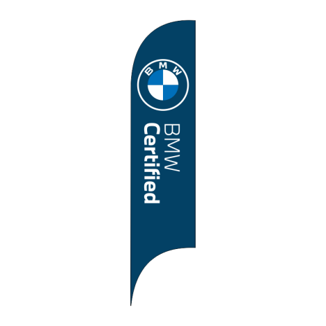 BMW Certified Blade Flag - Blue