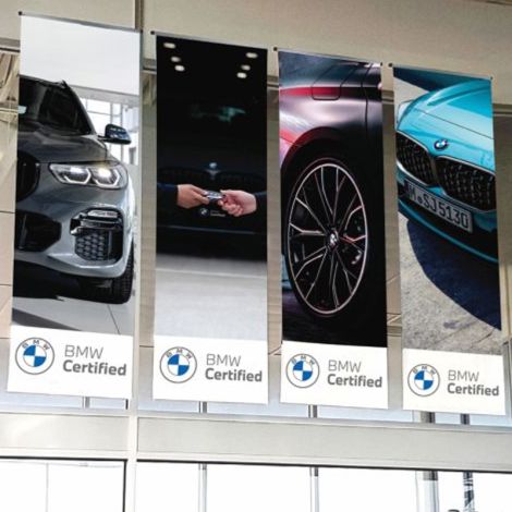 BMW Certified Series Ceiling Banners