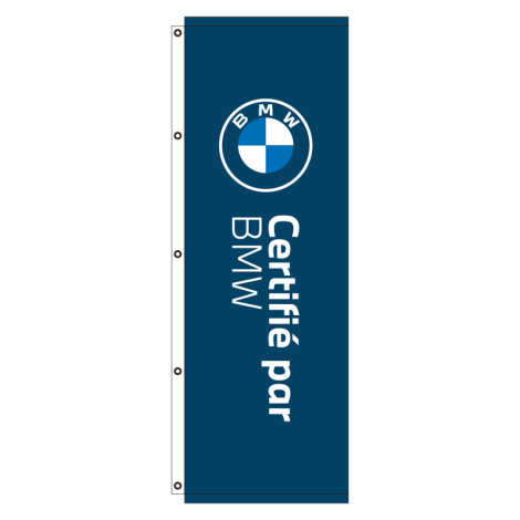 Drapeaux du programme Bleu Certifiée BMW 