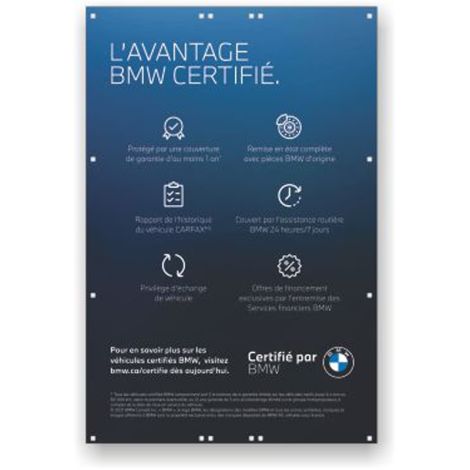 Affiches pour poteau Série Certifiée BMW - 1