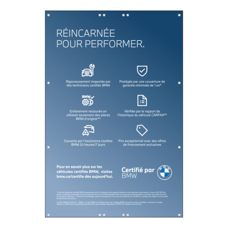 Affiches pour poteau Série Certifiée BMW - 1