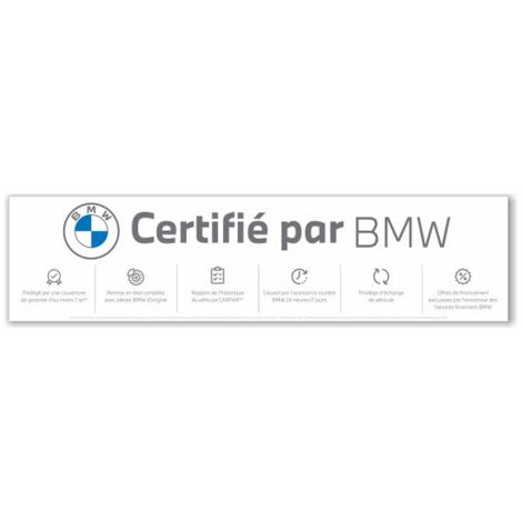 Bannières extérieures Certifiée BMW - Blanc