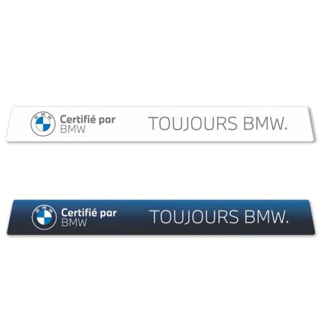 Autocollants pour haut de pare-brise Série Certifiée BMW - Slogan