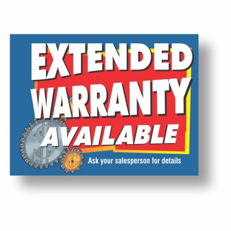 Extended Warranty Available - Quickie Auto Sign