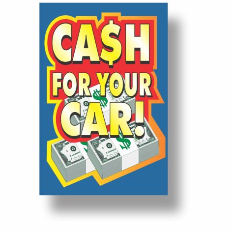 Cash for Your Car - Coroplast Pole Sign