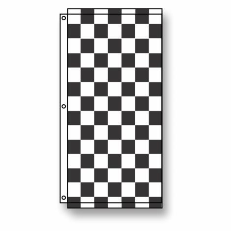 Checkered Dealership Flag 3.5' x 7'