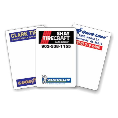 Custom Imprinted Static Cling Service Reminders