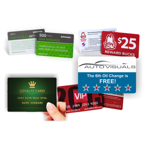 Customer Membership or Loyalty Cards .030" PVC With Front Imprint