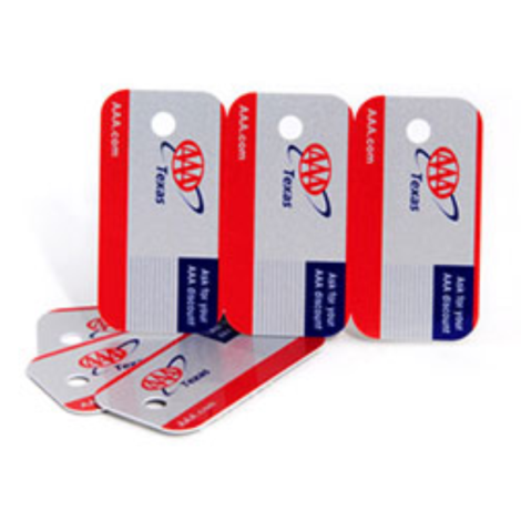 Customer Membership or Loyalty Cards with Break Away Key Tag