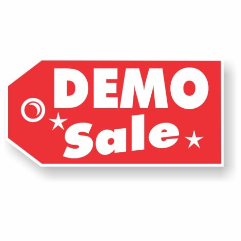 Giantic Coroplast Red Tag Window Signs - Demo Sale