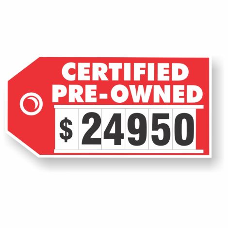 Red Tag Pricer Kits - Certified Pre-Owned