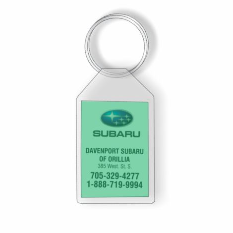 Soft Plastic Key Tags with Paper Custom Insert (Quantity 500 green)