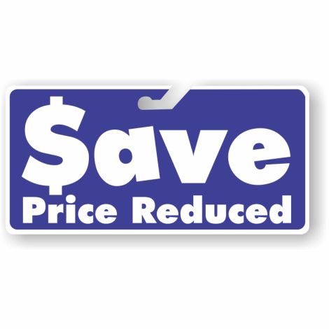Coroplast Windshield Signs - Save Price Reduced (Blue)