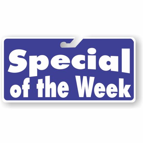 Coroplast Windshield Signs - Special of the Week (Blue)