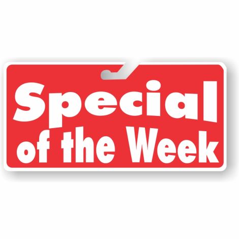 Coroplast Windshield Signs - Special of the Week (Red)