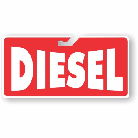 Coroplast Windshield Signs - Diesel (Red)