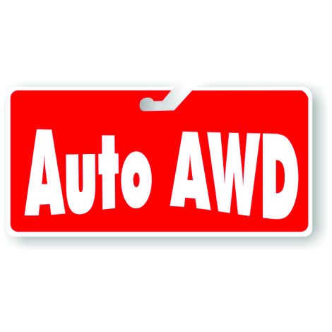 Coroplast Windshield Signs - Auto AWD (Red)