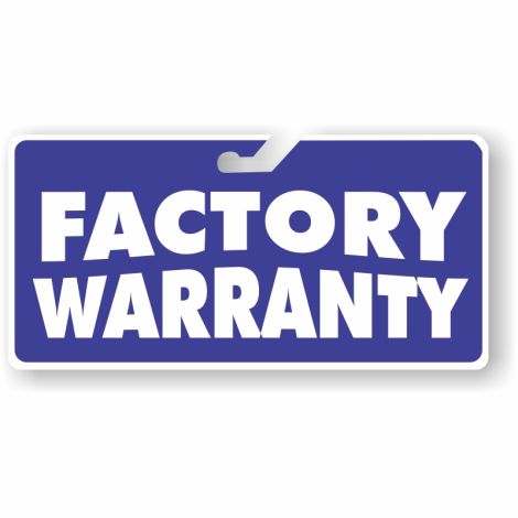 Coroplast Windshield Signs - Factory Warranty (Blue)