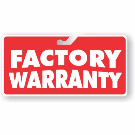 Coroplast Windshield Signs - Factory Warranty (Red)