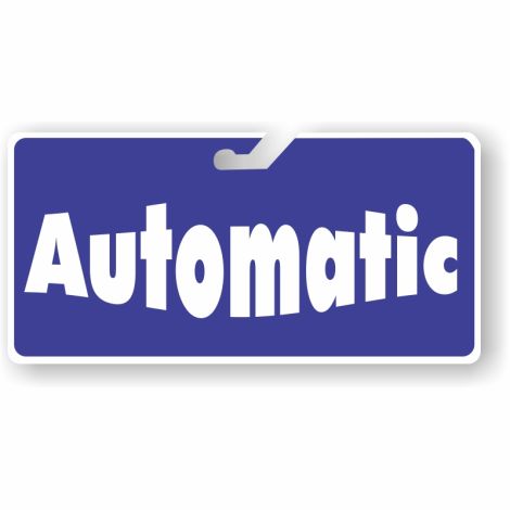 Coroplast Windshield Signs - Automatic (Blue)