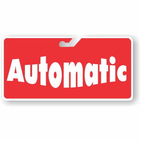 Coroplast Windshield Signs - Automatic (Red)