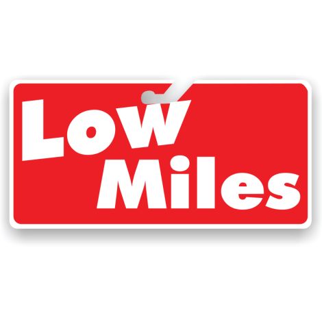 Coroplast Windshield Signs - Low Miles - Red